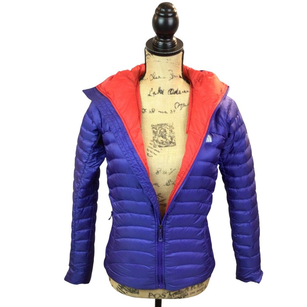 North Face Summit Series Jacket Women XS Purple 800 Pro Down Hooded Pertex Quant - Picture 7 of 16